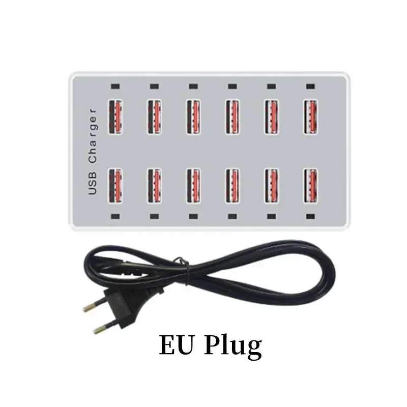 USB Charging Station 60W 12-Po - Desk Setup Hub review and price