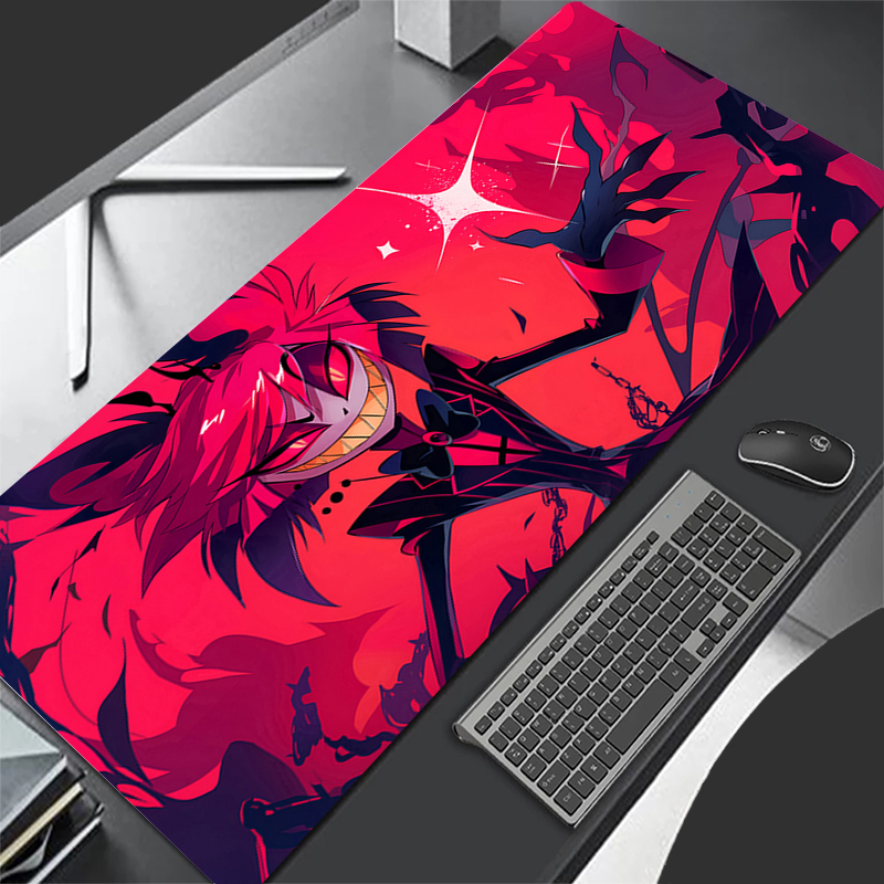 Red Anime Extended Desk Mat La - Desk Setup Red review and price