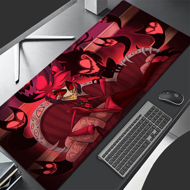 Red Anime Extended Desk Mat La - Desk Setup Red review and price