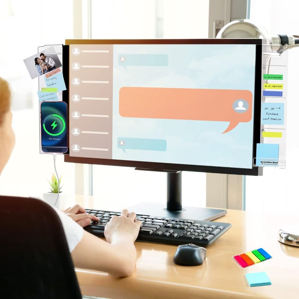 Transparent Monitor Memo Board - Sticky Memo Holder review and price