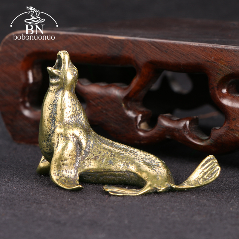 Metal Brass Sea Lion Animal Fi - Desk Setup At Home review and price