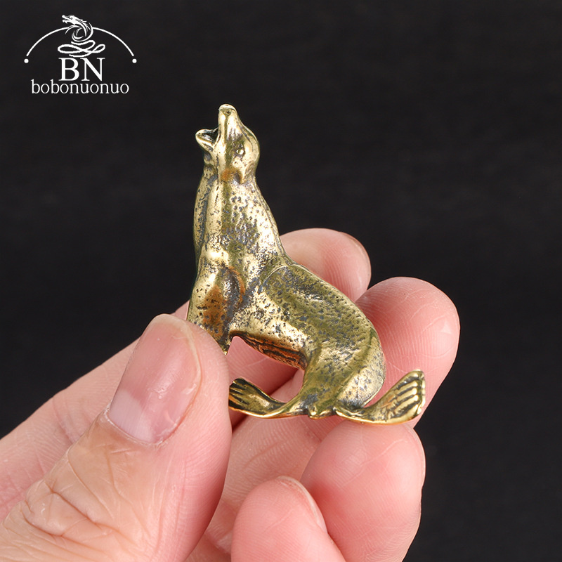 Metal Brass Sea Lion Animal Fi - Desk Setup At Home review and price