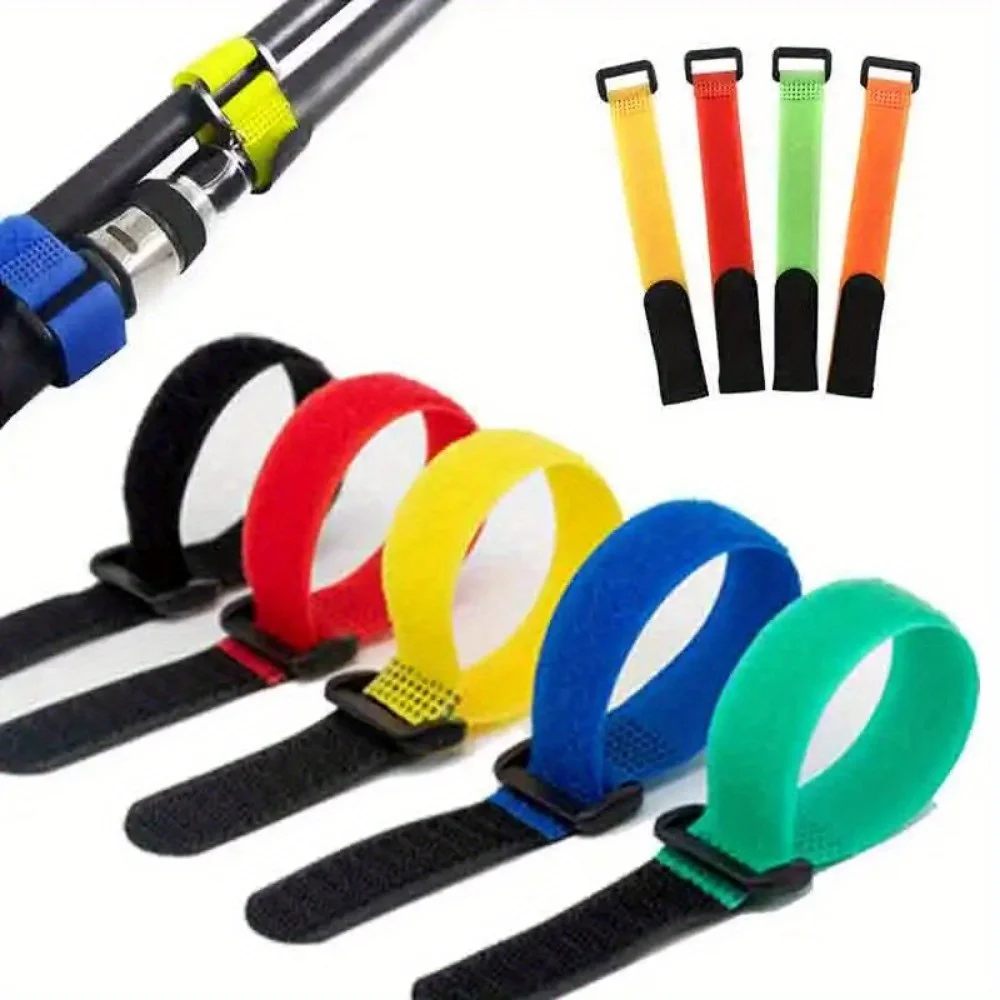 3pcs/set Reusable Fishing Rod  - Cable Velcro Strap review and price