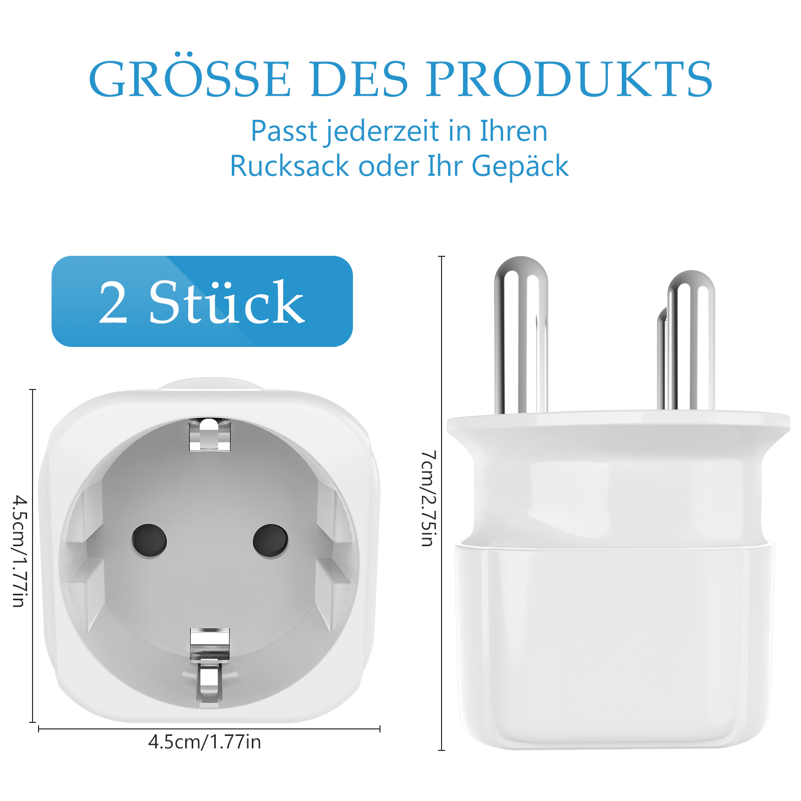 2PCS South Africa Travel Adapt - Power Strip Flat review and price