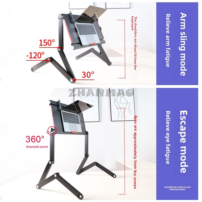 Lying Flat on The Bed, Laptop  - Desk Setup For Laptop review and price