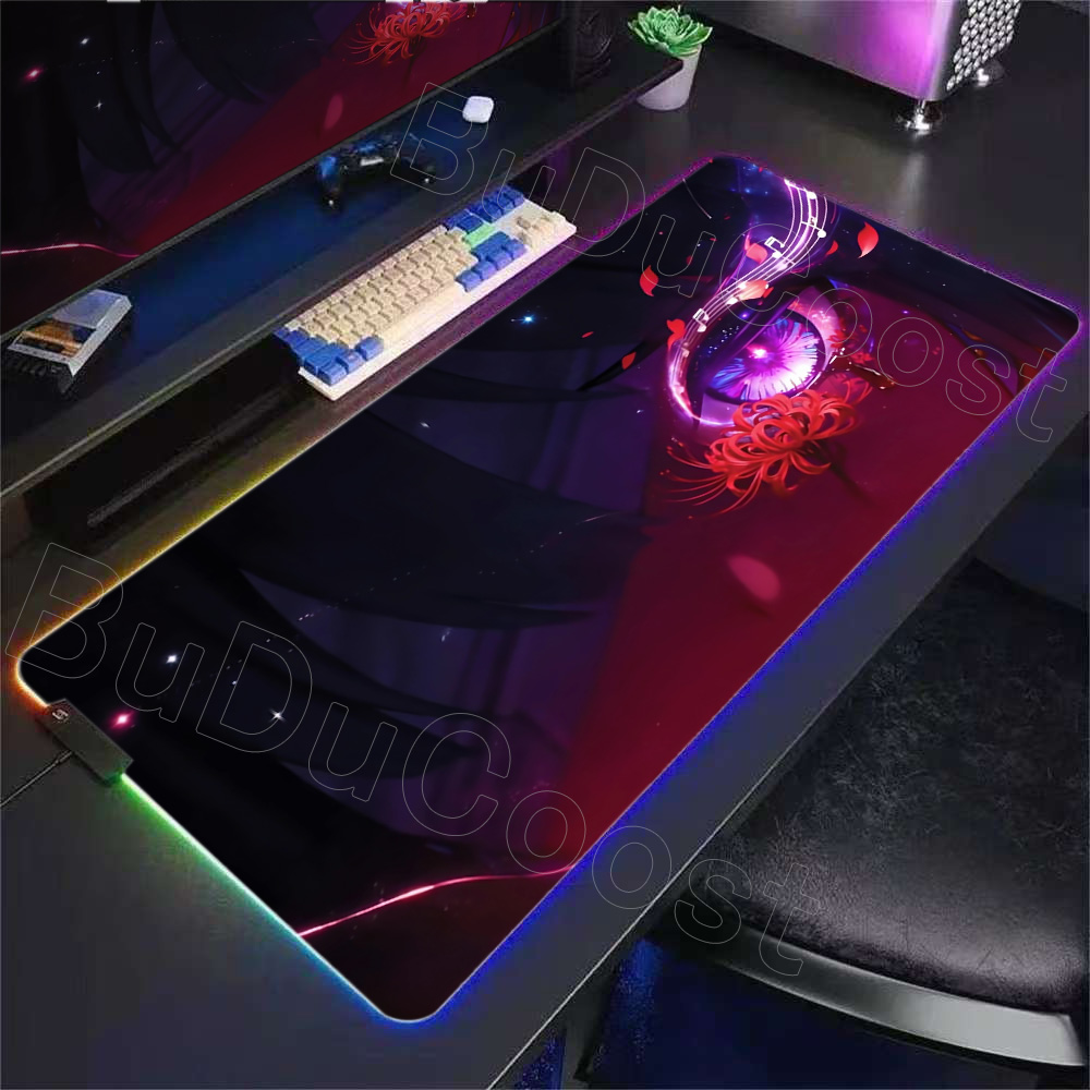 RGB Desk Mat Beautiful Shoreke - Desk Setup Keyboard review and price