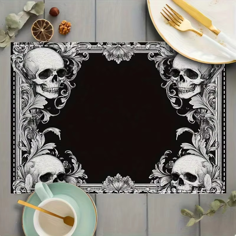 VIKAMA Gothic Style Dark Skull - Desk Setup Dark review and price