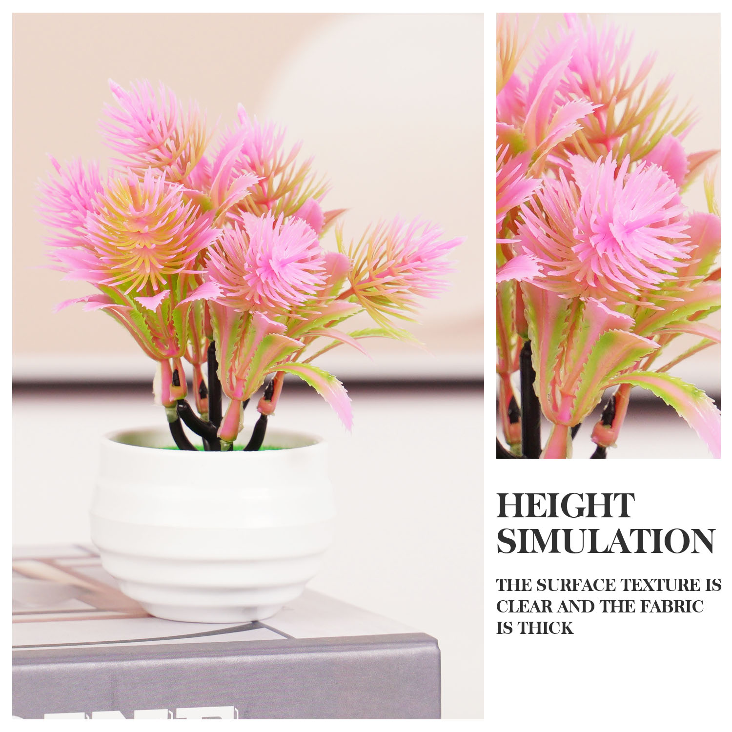 Artificial Mini Plants Bonsai  - Desk Setup At Home review and price