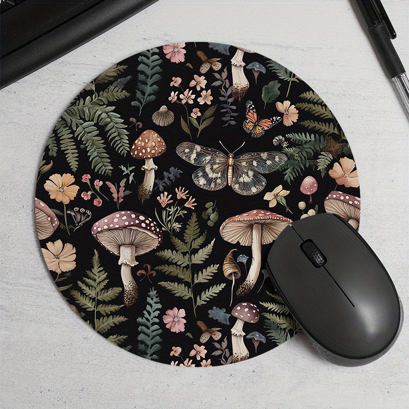 Round Forest Plant Mouse Pad R - Desk Setup Keyboard review and price